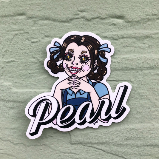 Pearl vinyl sticker