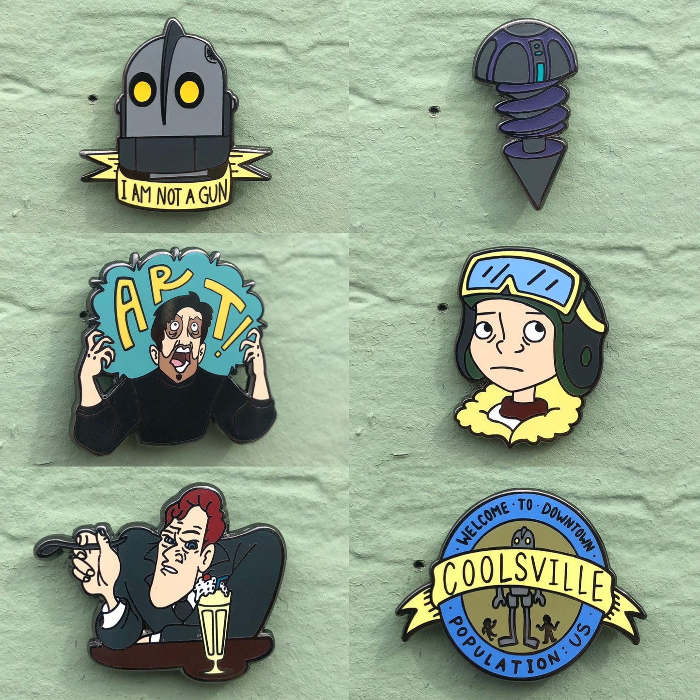 Iron Giant Kickstarter Pins