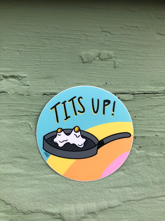 Tits Up v2 sticker