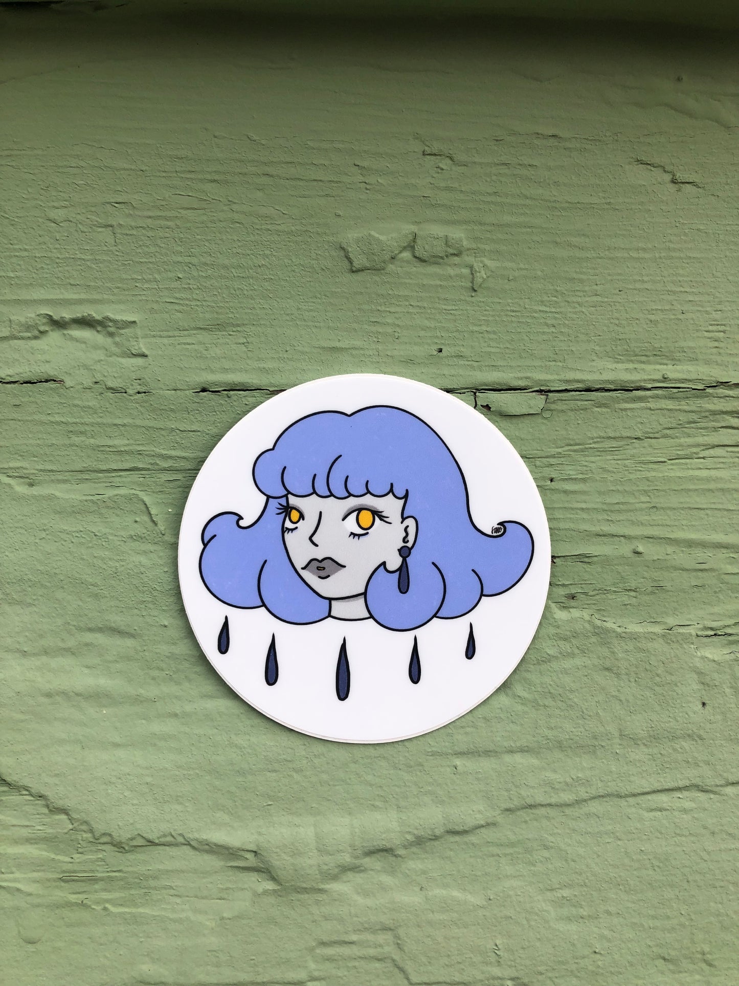 Rainy babe sticker