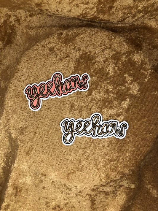 Yeehaw stickers