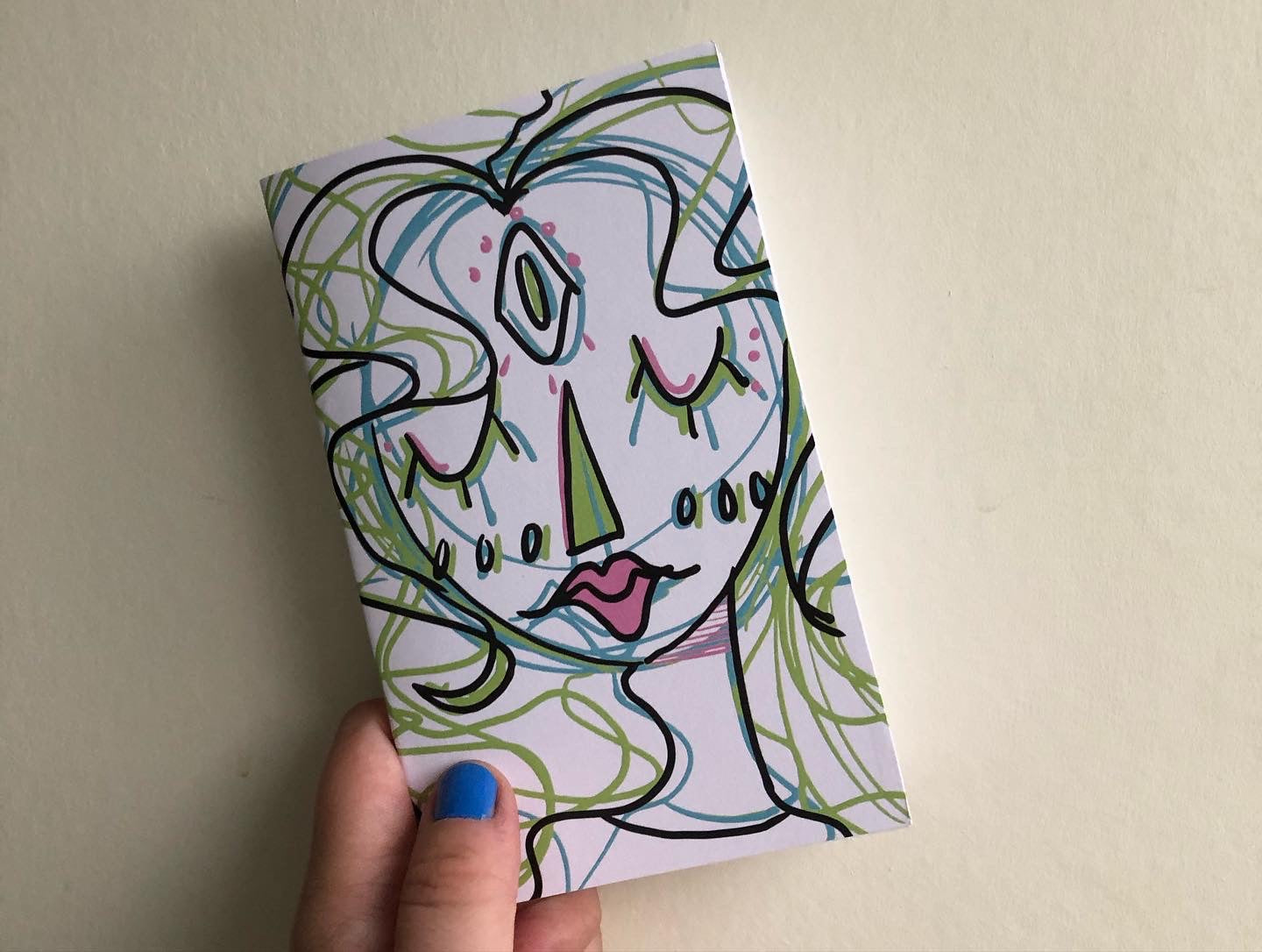 Space babe scribble notebook