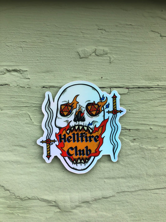 Fire club sticker